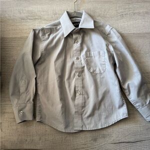 Omega Light Gray Kids Button Down Shirt